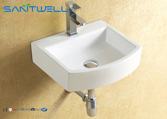 Ceramic Wall Hung Wash Basin for Bathroom 395*375*110 mm , wall mount sink