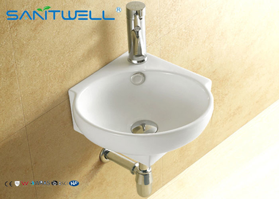 Colored Wall Hung Basin ceramic sink product 340*340*140 mm size