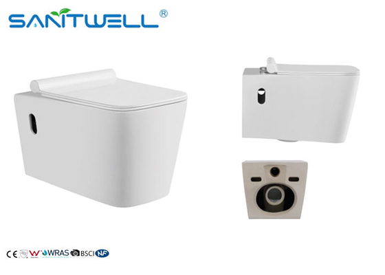 Elongated wall mounted toilet washdown wc basin CE certification
