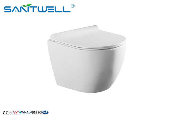 Washdown square wall hung toilet , Ceramic Wall Mounted toilet fix back to wall