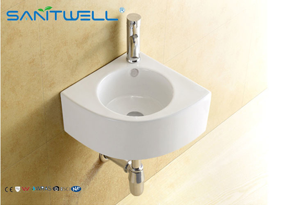Sanitary ware ceramic sink wall mounted wash basins 370*370*160 mm