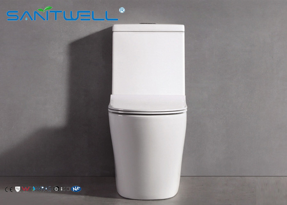 Bathroom Single Piece Toilet sanitary ware 1 hole siphonic  WC