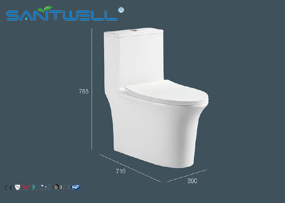 Water closet set Single Piece Toilet , 1 piece round toilet  Nano glazing