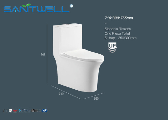 Water closet set Single Piece Toilet , 1 piece round toilet  Nano glazing