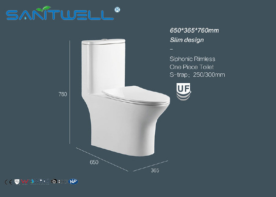 Single flush Toilet / 1 pc Toilet  Economic steam room Washdwon