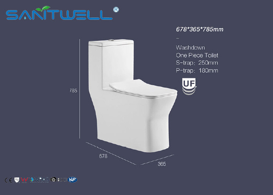 Ceramic  Single Piece Toilet sanitary wares watersaving with CUPC certificate