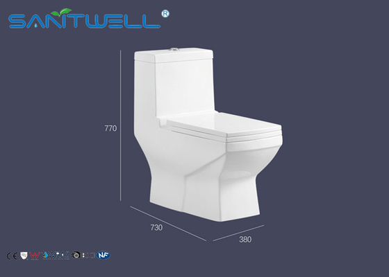 Single Piece WC sanitary ware s trap bowl toilet CE Certification