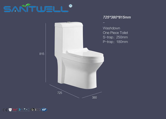American standard 1 piece toilet UPC / single flush elongated toilet