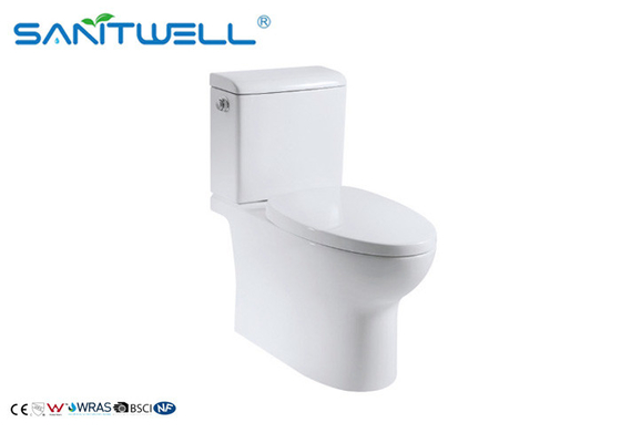 Ceramic Close Coupled Toilet soft seat cover 680*370*755mm Size