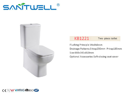 Sanitary Ware Ceramic Close Coupled Toilet with Soft Surface SWA1021