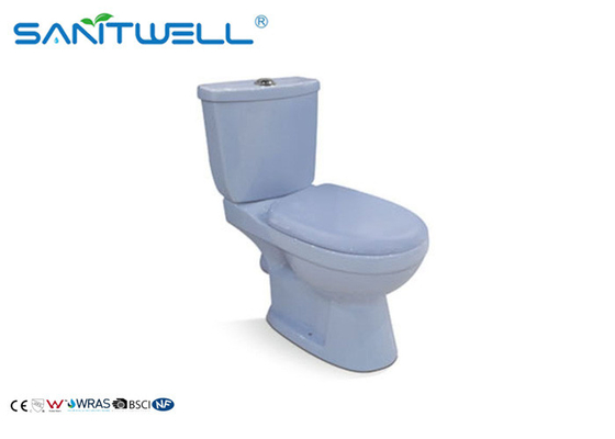 Square close coupled toilet Universal gravity flush 665*400*835mm Size