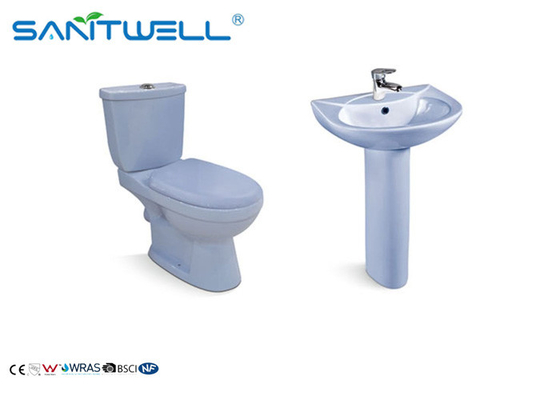 Square close coupled toilet Universal gravity flush 665*400*835mm Size