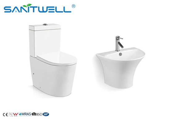 Bathroom Washdown Two piece toilet ISO9001 2000 Certification