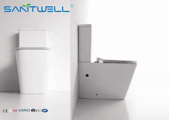 Mobile public floor standing close coupled wc washdown toilet