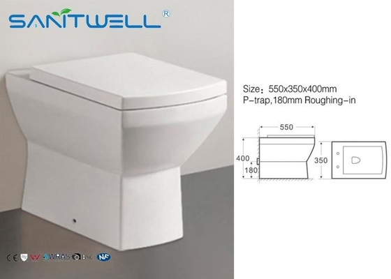 UK Back to Wall WC Pan Ceramic Toilet 550*350*400 mm SWL0622 modle