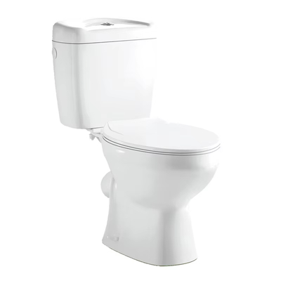 Cheap Price Classical Model Two Piece Toilets Washdown Flushing RImless White Color Toilets