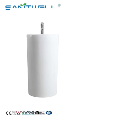 Wholesale Art Pedestal Basins Luxury Models Floor Standing Sinks for European Market