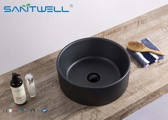 Fashion Ceramic Art Basin Matte Black Bathroom Sink 480*370*130 mm New Style