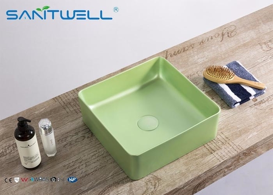 Rectangular Art Basin Sink Virus Resistant 24 Month Warranty With Thin Ceramic Material
