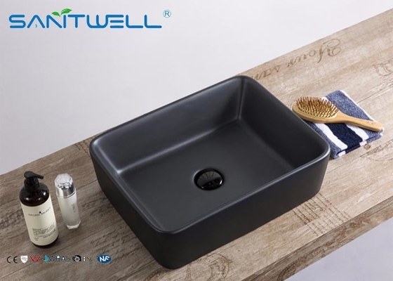 Rectangular Art Basin Sink Virus Resistant 24 Month Warranty With Thin Ceramic Material