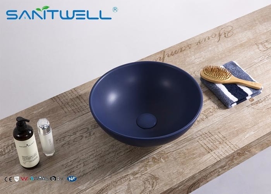 400 * 400 * 155 Mm Art Wash Basin Above Counter Mountings With White Color