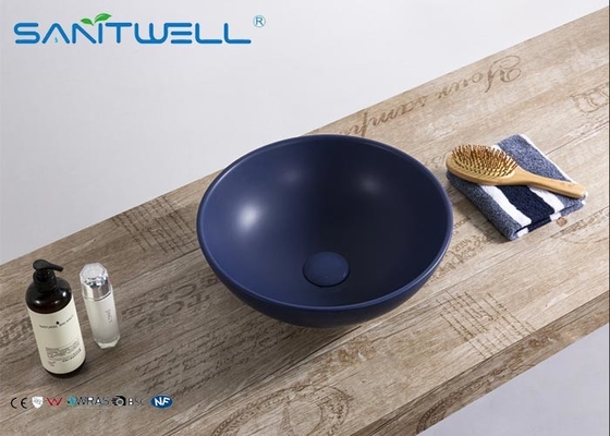 400 * 400 * 155 Mm Art Wash Basin Above Counter Mountings With White Color