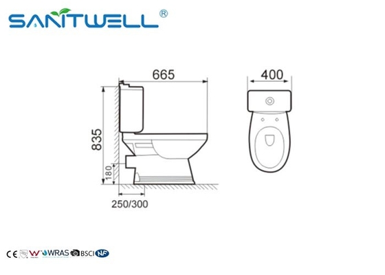 Innovative product close coupled toilet fill valve in home SWC121