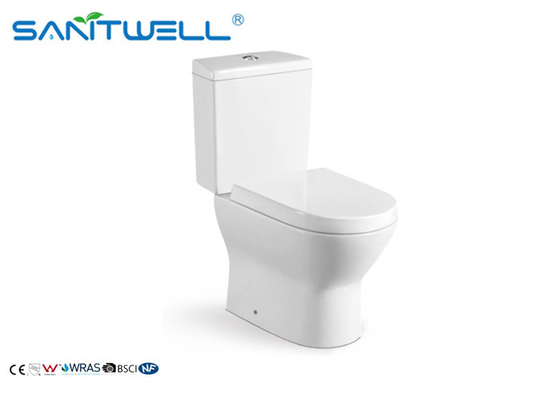 Chaozhou Bathroom SWC2221 Ceramic Toilet 700 * 370 * 790 MM  Two Piece Toilets