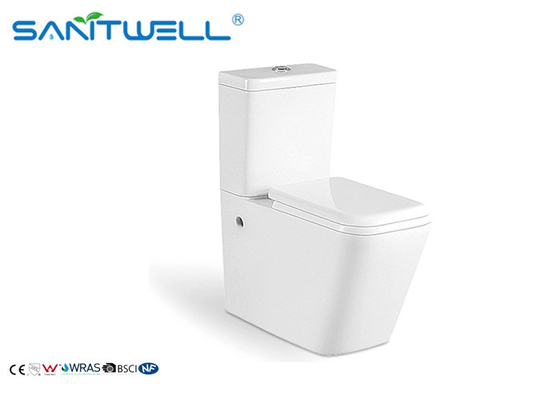 Watermark Two Piece Toilet , Ceramic Floor Mounted Toilet With ODM Logo SWC2421