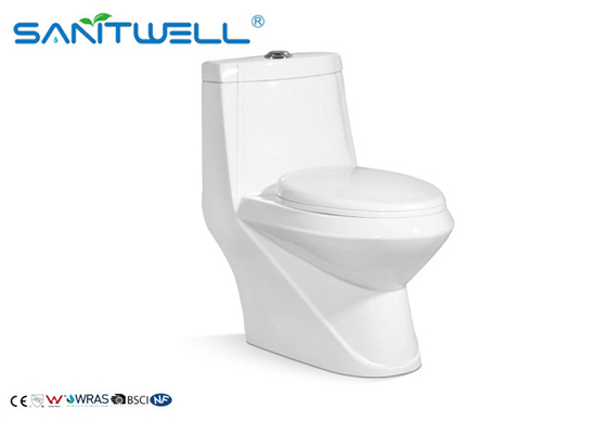 Adjustable Ceramic Toilet With Soft Closing Quick Release Seat 730 * 410 * 720 Mm