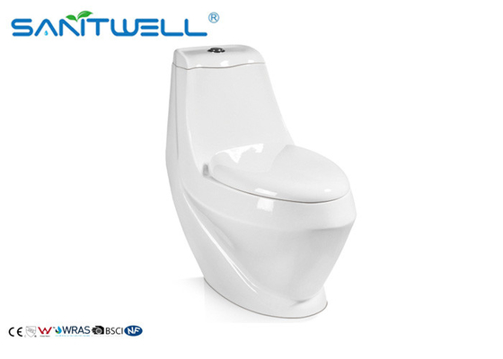 Modern Style Ceramic Toilet , One Piece Toilet With Soft Close Seat 780 * 400 * 760 Mm