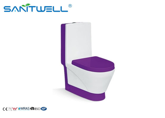 Dual Flush One Piece Wc , Ceramic Single Unit Toilet SWC511 800*380*840 Mm