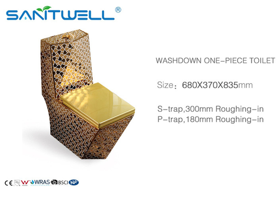 Sanitaryware Golden Ceramic Toilet  SWC1611 700*400*760 Mm One Piece