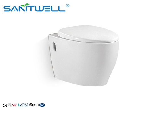 Grade A Ceramic Wall Hanging Wc SWC425 / Wall Flush Toilet 570*380*440 Mm