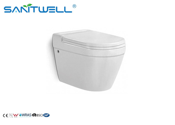 White Wall Mounted Commode Toilet 570*370*410 Mm With Upc Certificated