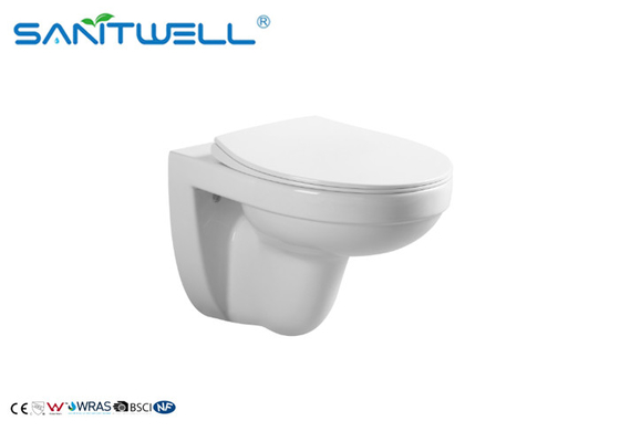 Professional White Water Saving Wall Mounted WC Ceramic European Wall Hung Toilet