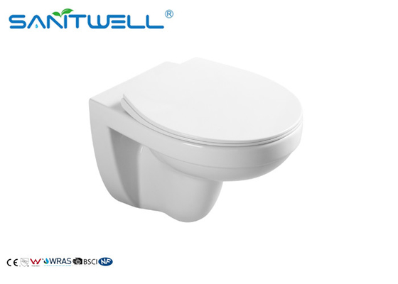 Professional White Water Saving Wall Mounted WC Ceramic European Wall Hung Toilet