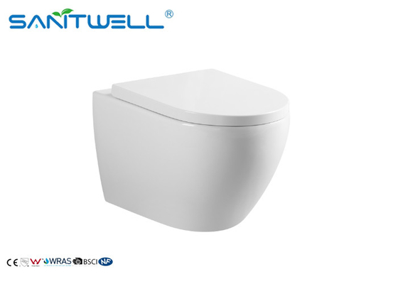 Nano Glaze Dual Flush Wall Mounted WC One Piece Concealed Cistern White Color