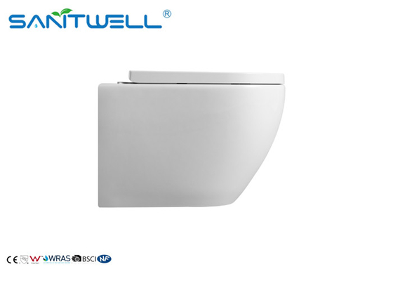Nano Glaze Dual Flush Wall Mounted WC One Piece Concealed Cistern White Color