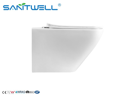 P Trap One Piece Wall Mounted WC Gravity Flushing Ceramic Material