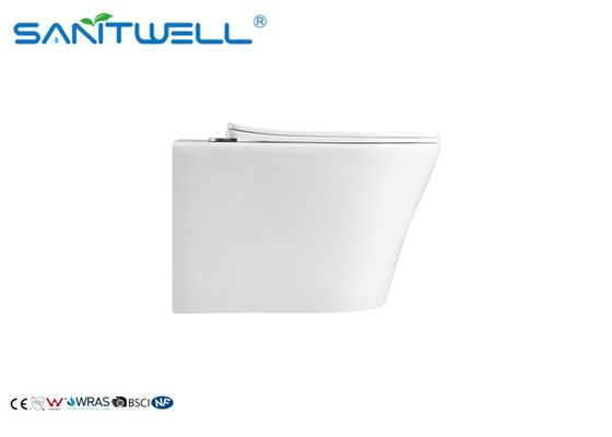 Sanitary Ware Bathroom Wall Hanging Wc / Rimless Wall Hanging Toilet
