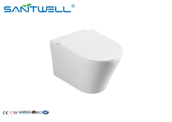 Sanitary Ware Bathroom Wall Hanging Wc / Rimless Wall Hanging Toilet