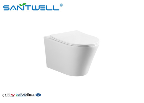 Sanitary Ware Bathroom Wall Hanging Wc / Rimless Wall Hanging Toilet