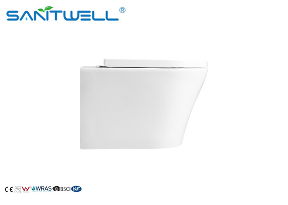 Bathroom Concealed Wall Mounted WC Sanitary Ware Rimless Wall Hung Toilet