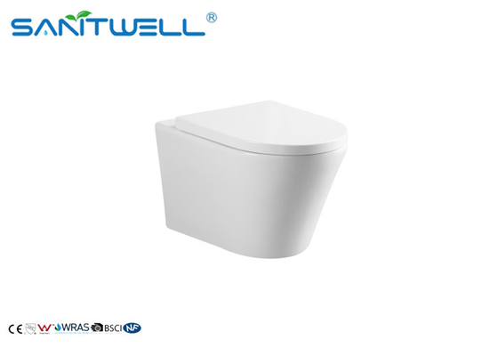 Bathroom Concealed Wall Mounted WC Sanitary Ware Rimless Wall Hung Toilet