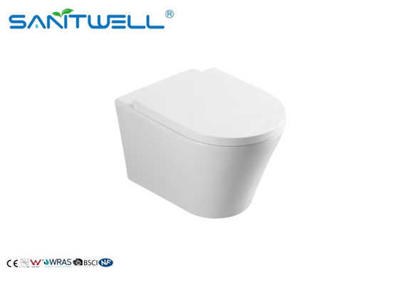 Bathroom Concealed Wall Mounted WC Sanitary Ware Rimless Wall Hung Toilet