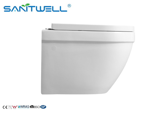 Anti Leakage Wall Flush Toilet / Wall Hanging Toilet With Water Saving Water Tank