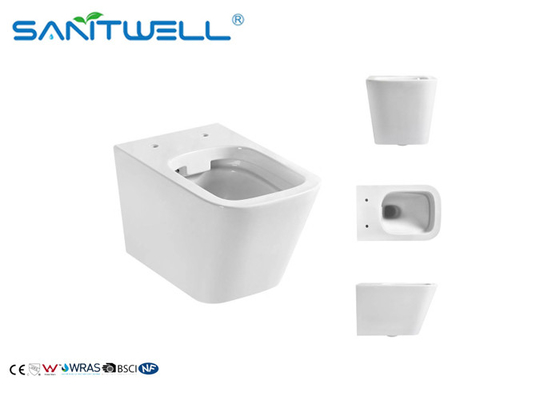 Small Bathroom Wall Outlet Toilet / Wall Hanging Wc Integrated Structure