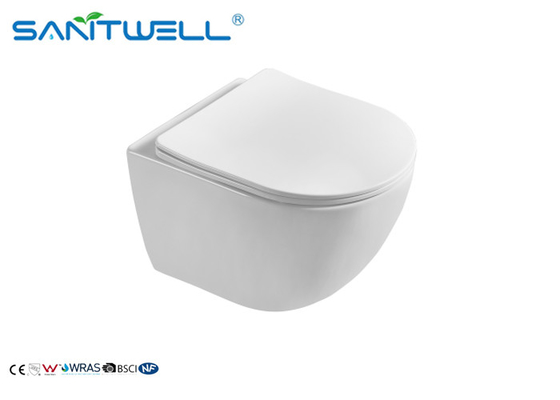 Modern Dual Flush Wall Mounted WC Water Saving Sewage Smooth 485*355*370mm