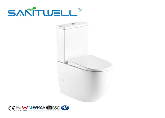 Sanitary Ware Bathroom Close Coupled Toilet Modern Ceramic Toilet White Color